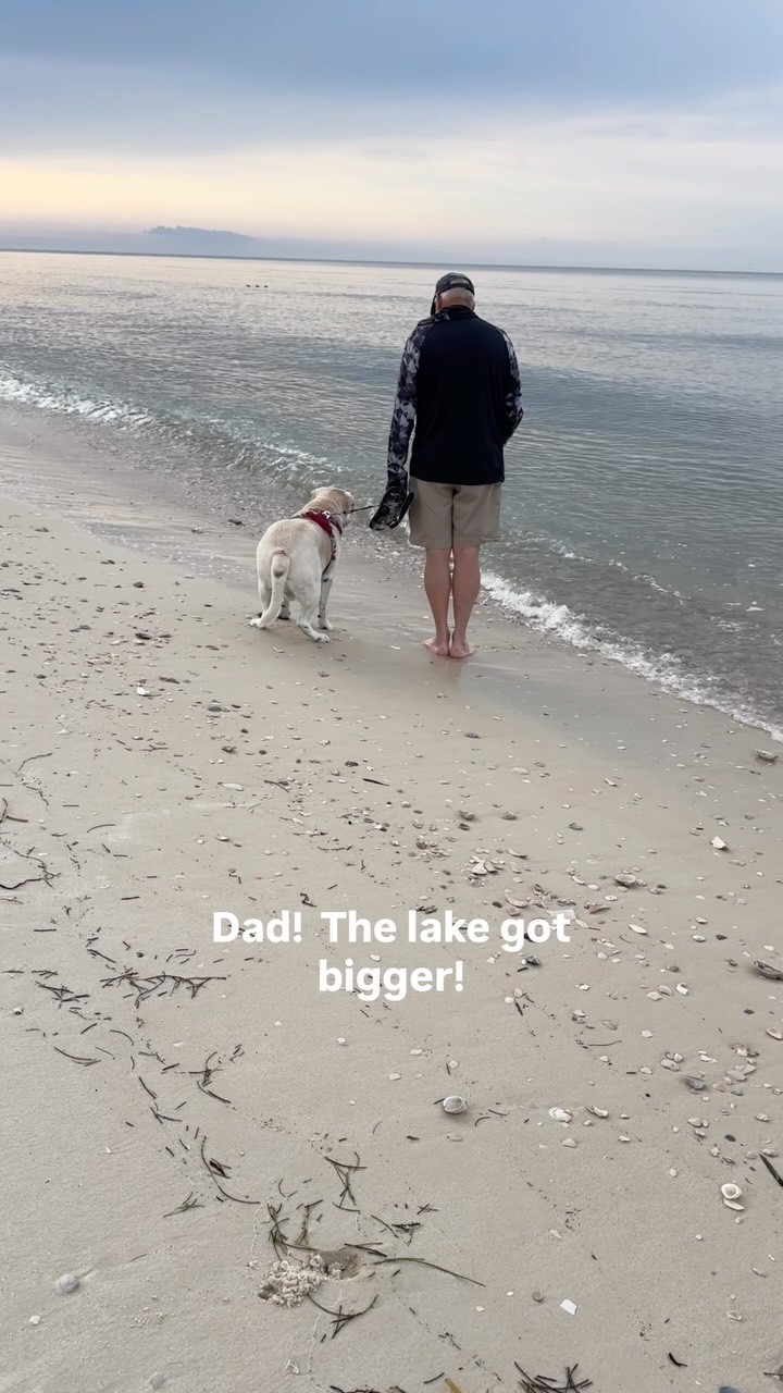 Somewhere between the waves, the sandy paws, and Allen walking Boomer down the beach… life felt pretty close to perfect. 🌊🐾

Just a simple Florida moment I never want to forget.